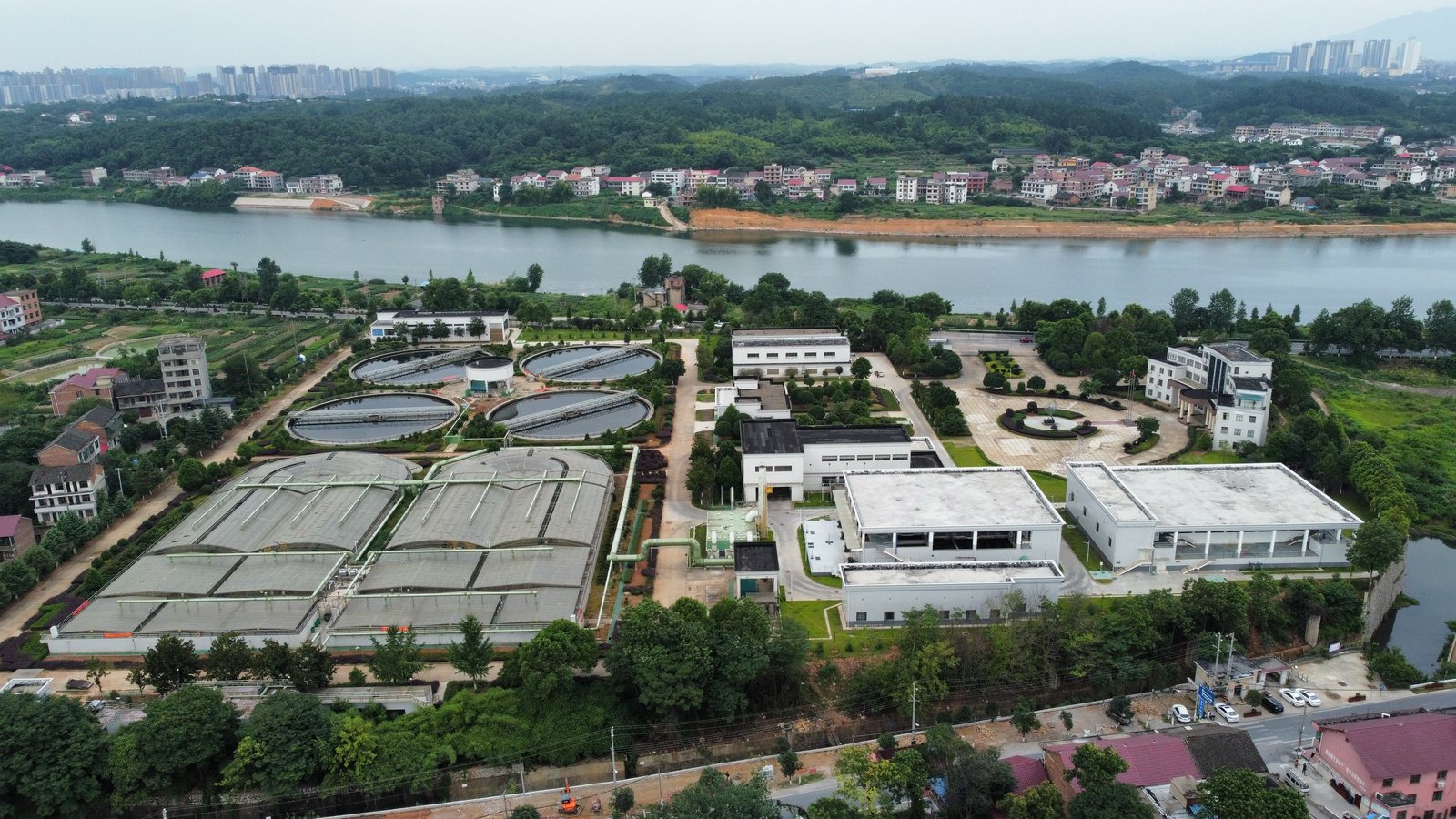 Deep-bed denitrification filters at Shaoyang Yangxiqiao WWTP